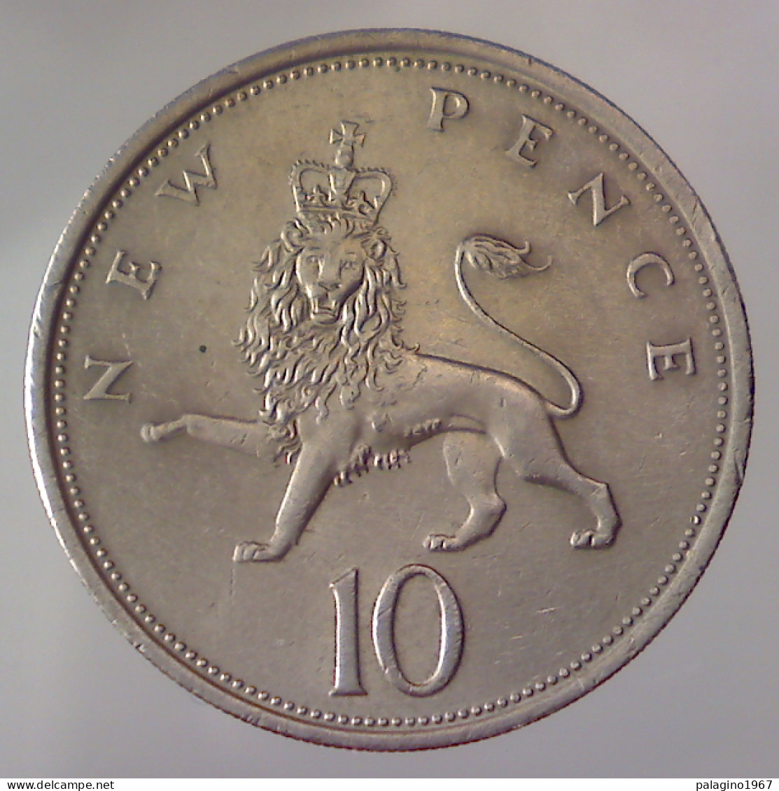 GRAN BRETAGNA 10 Pence 1973 BB+  - 10 Pence & 10 New Pence