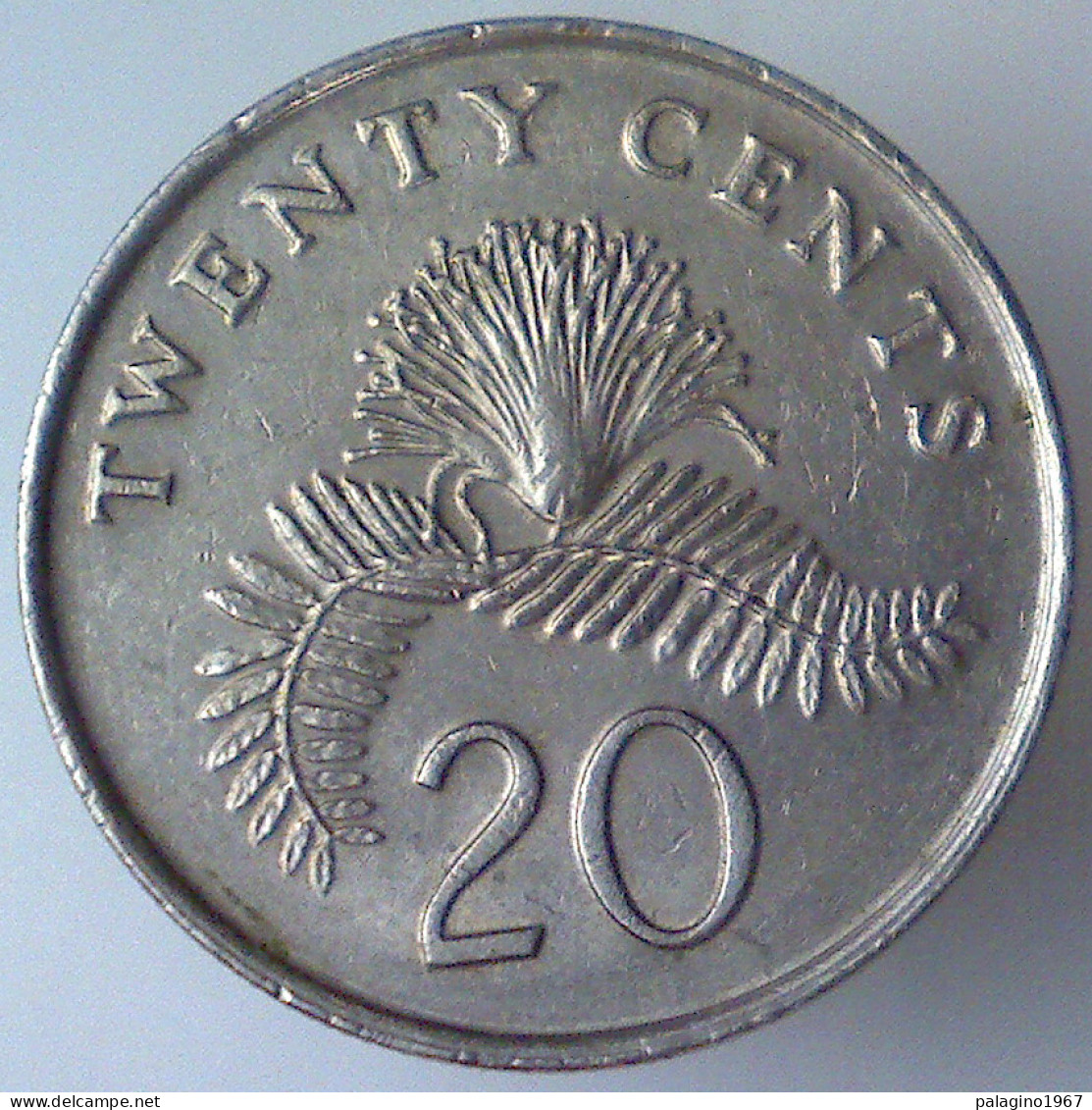 SINGAPORE 20 Cents 1986 QSPL  - Singapur