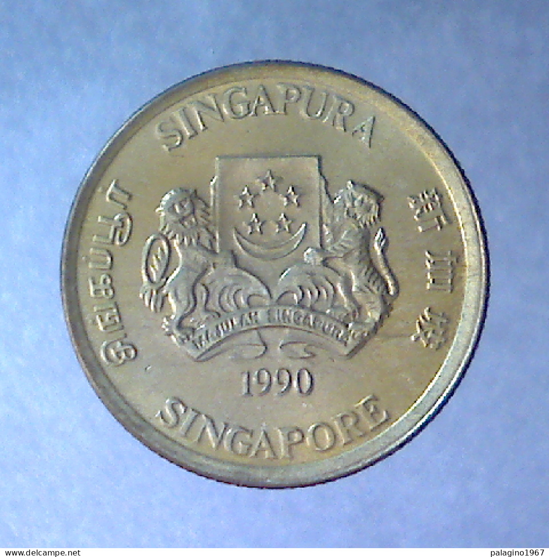 SINGAPORE 5 Cents 1990 FDC  - Singapore