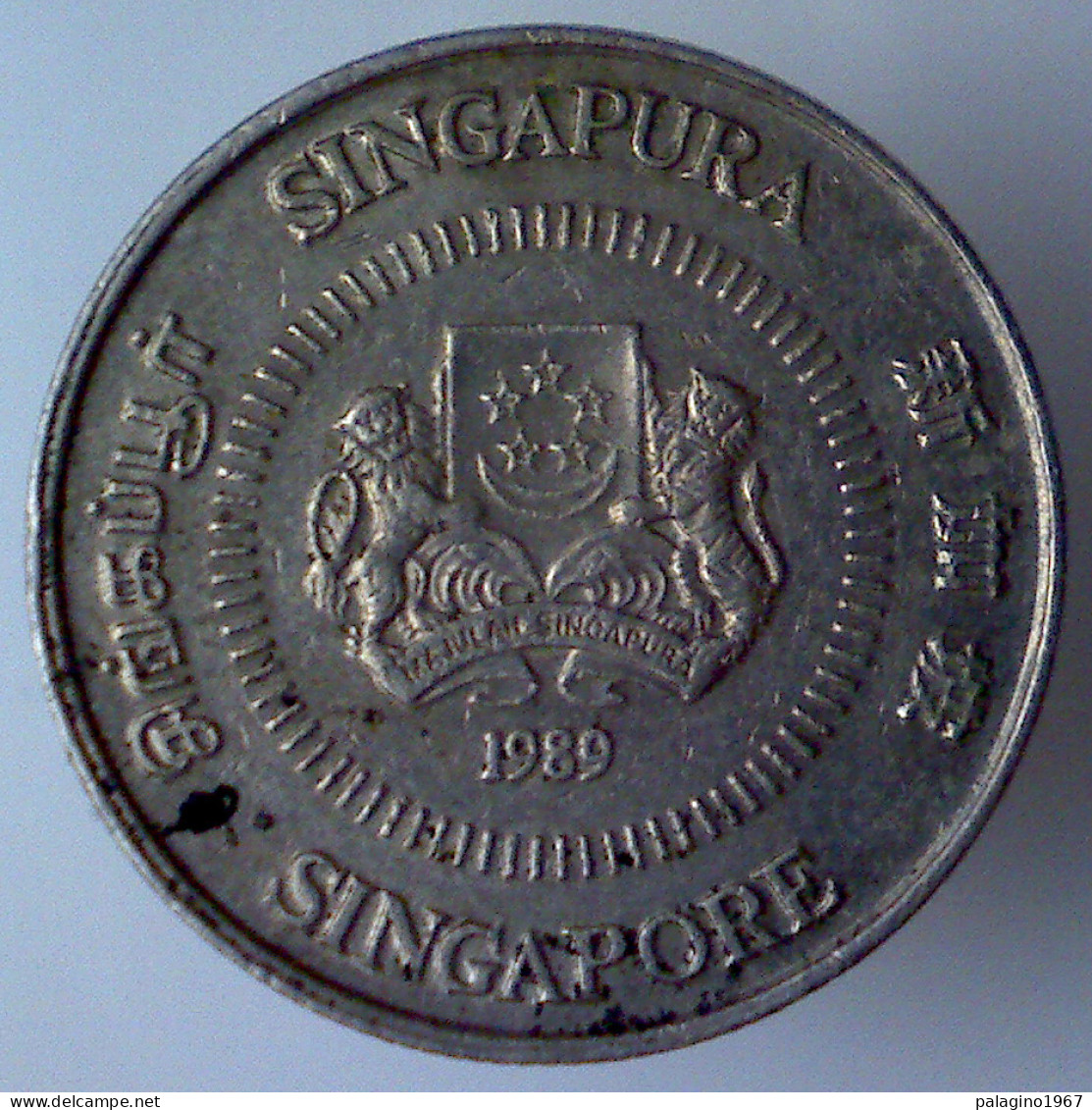 SINGAPORE 10 Cents 1989 BB+  - Singapour