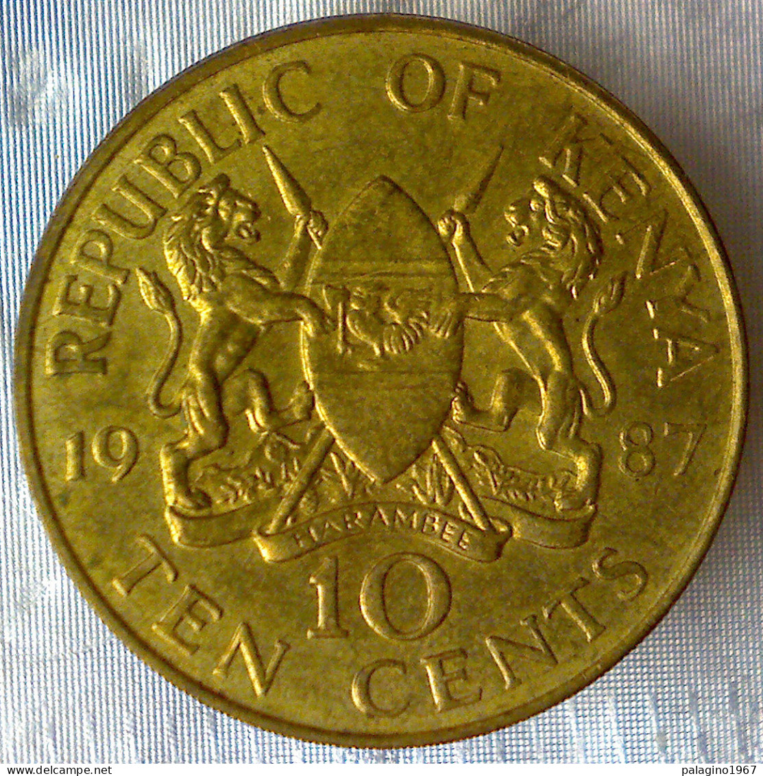 REPUBBLICA DEL KENYA 10 Cents 1987 SPL QFDC - Kenya