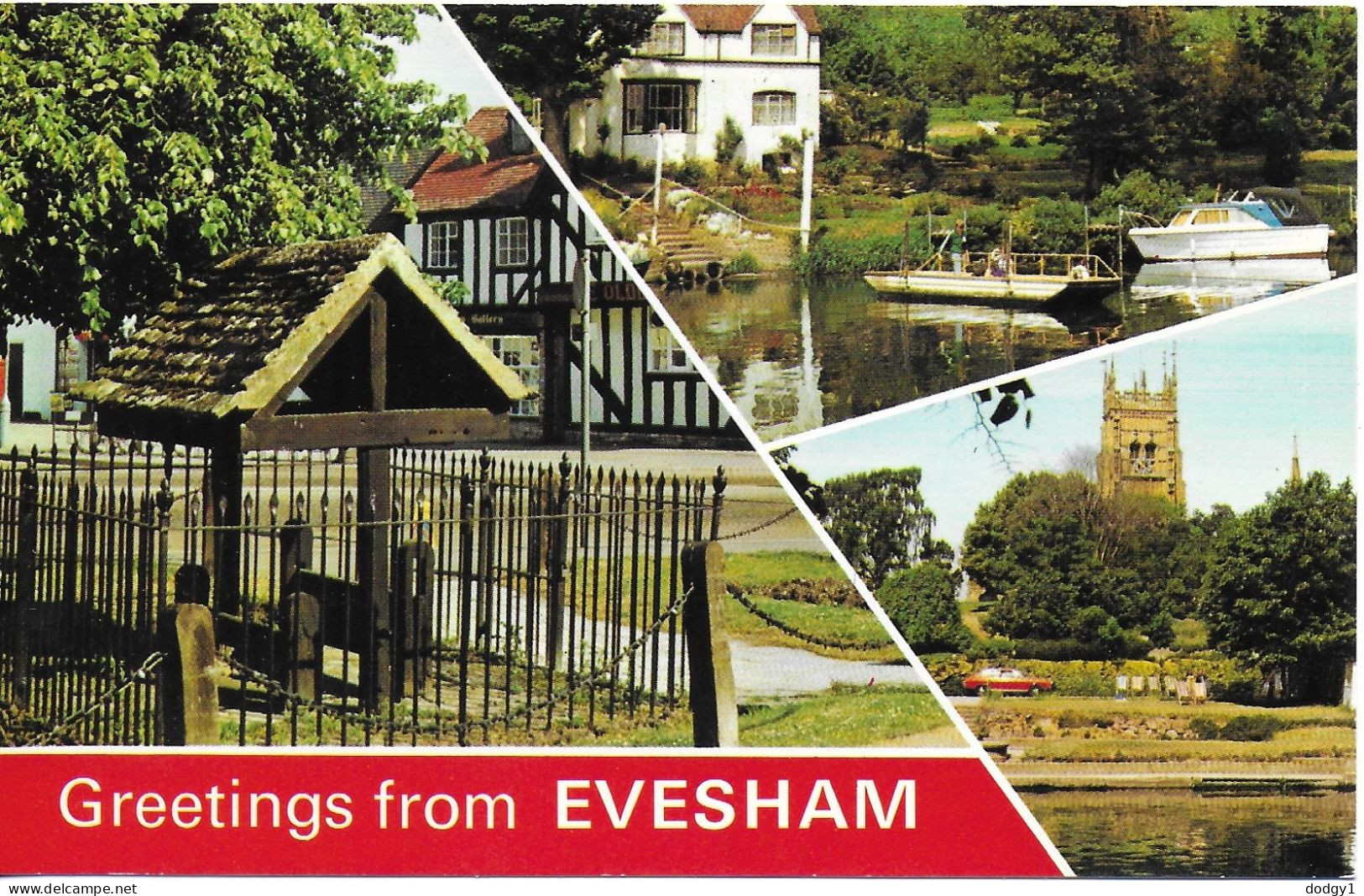 SCENES FROM EVESHAM, WORCESTERSHIRE, ENGLAND. UNUSED POSTCARD   Wt5 - Evesham