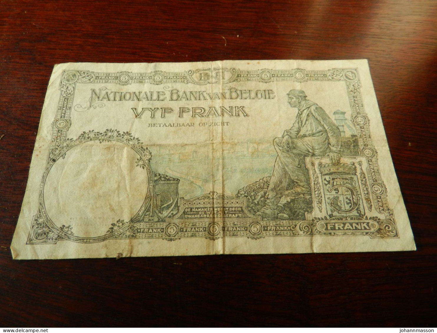 Billets  5 Francs  1931  - Numéros  808694 - Other & Unclassified