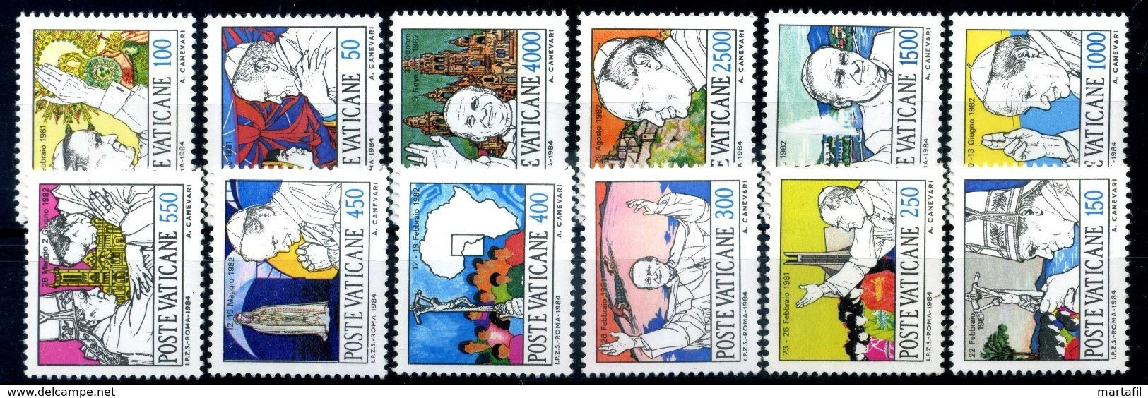 1984 VATICANO SET MNH ** - Unused Stamps