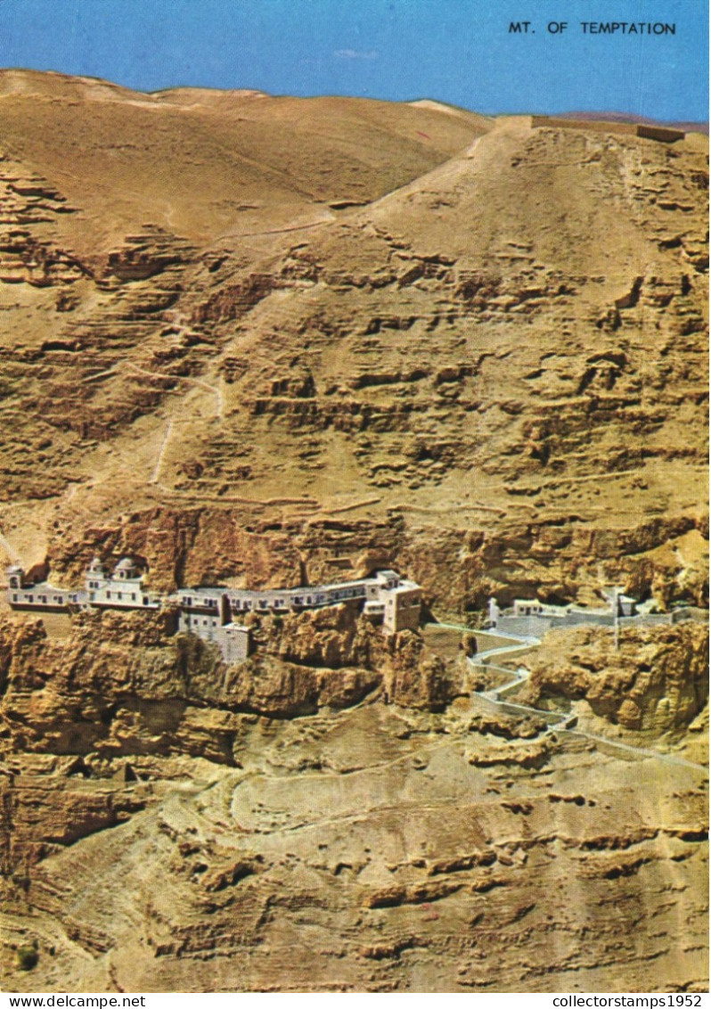 JERICHO, VIEW OF MOUNT OF TEMPTATION, PALESTINE - Palestine