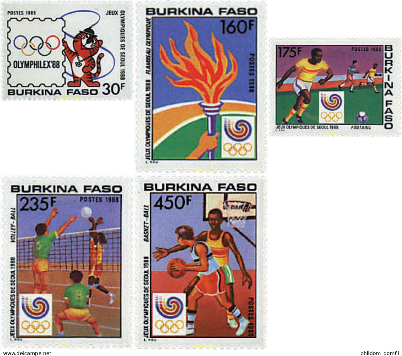 52372 MNH BURKINA FASO 1988 24 JUEGOS OLIMPICOS VERANO SEUL 1988 - Burkina Faso (1984-...)