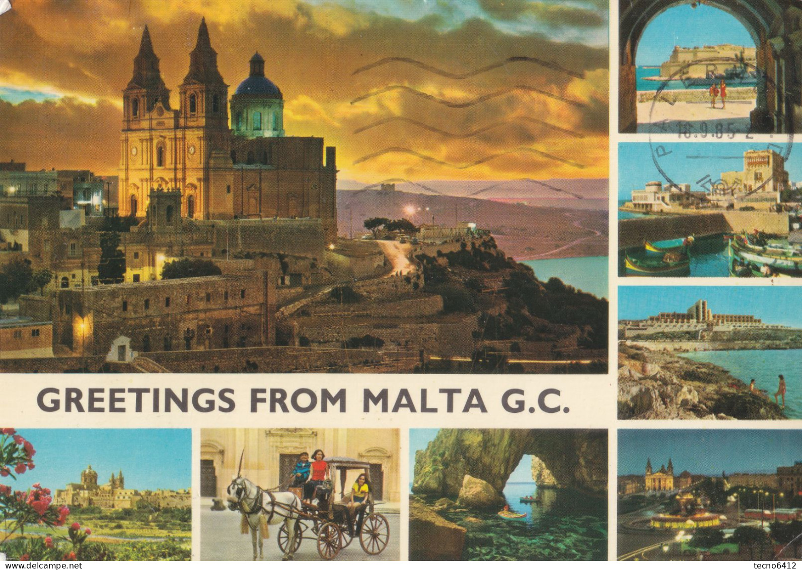 Malta - Vedutine - Viaggiata - Malte