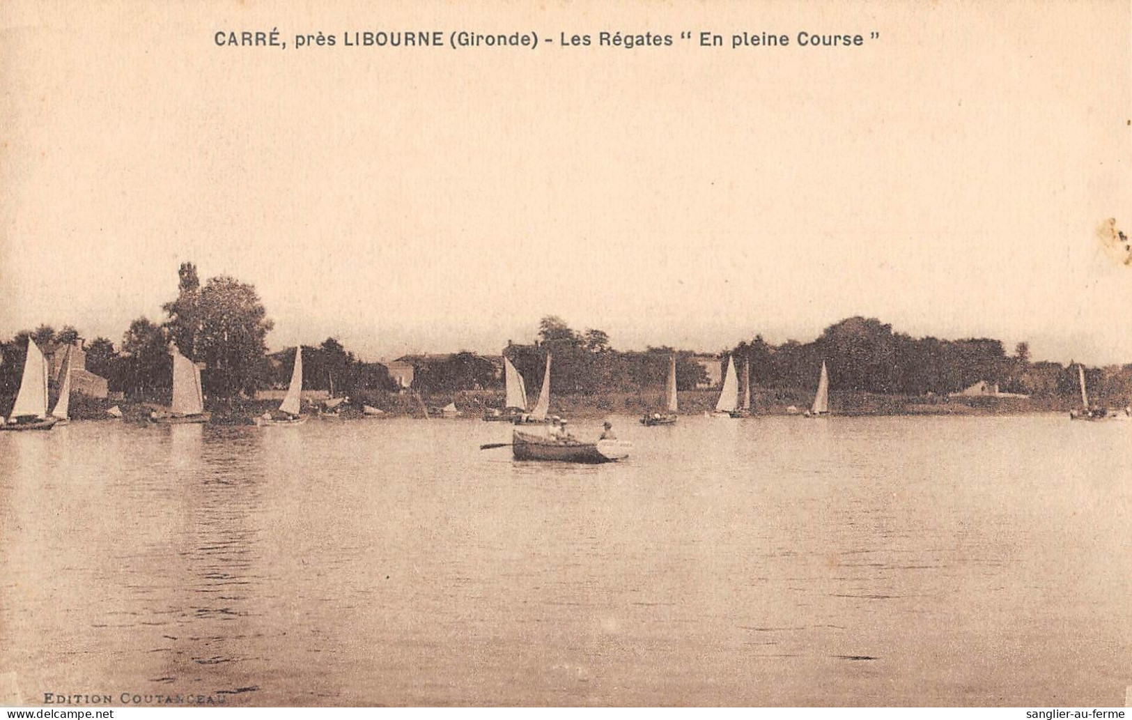 CPA 33 CARRE / PRES LIBOURNE / LES REGATES / EN PLEINE COURSE - Andere & Zonder Classificatie