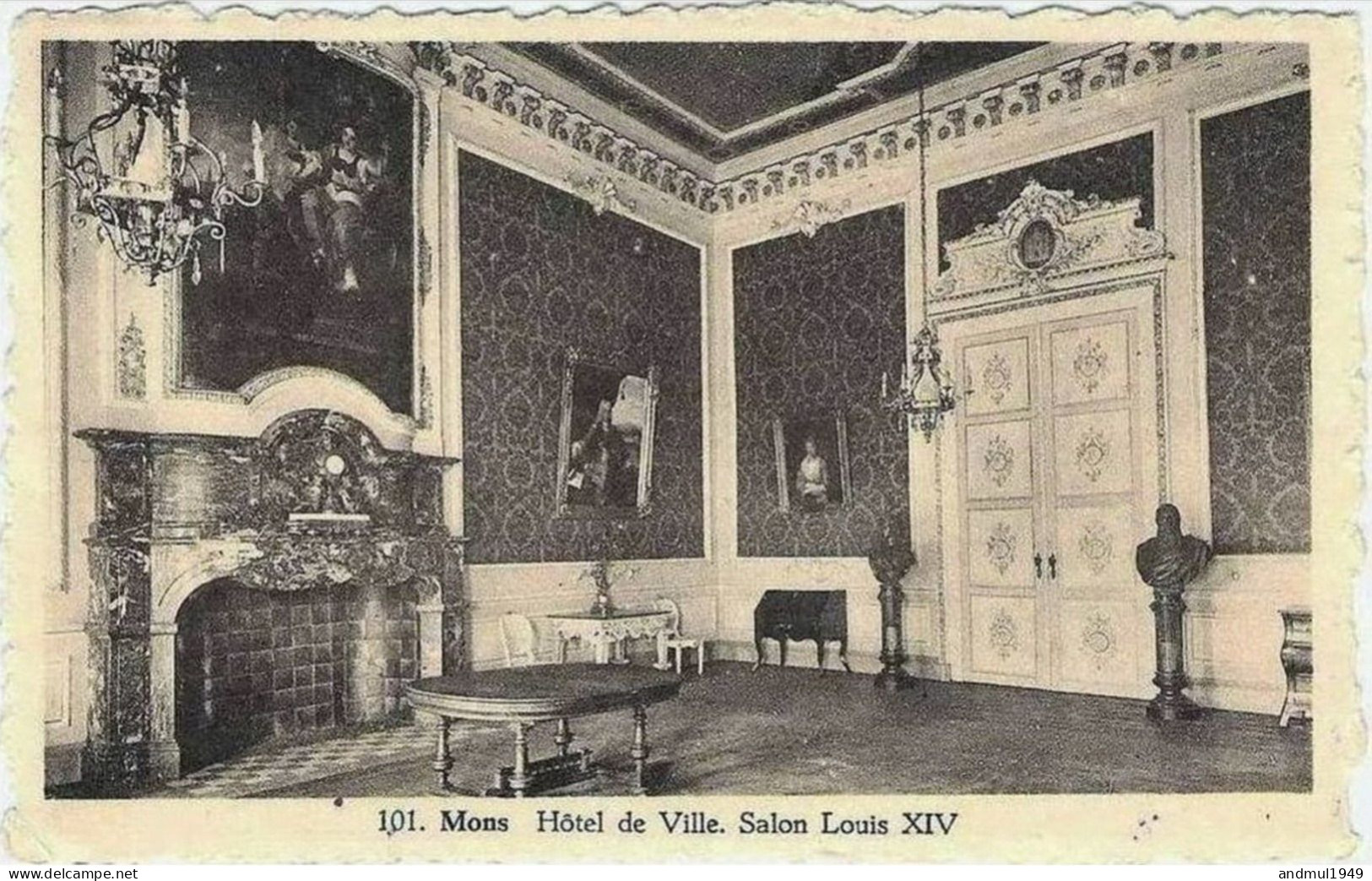 MONS - Hôtel De Ville - Salon Louis XIV - Edition Léon Willame - Mons