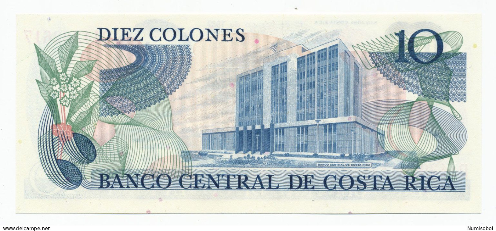 COSTA RICA - 10 Colones 18. 2. 1987. P237b, UNC. (COS001) - Costa Rica