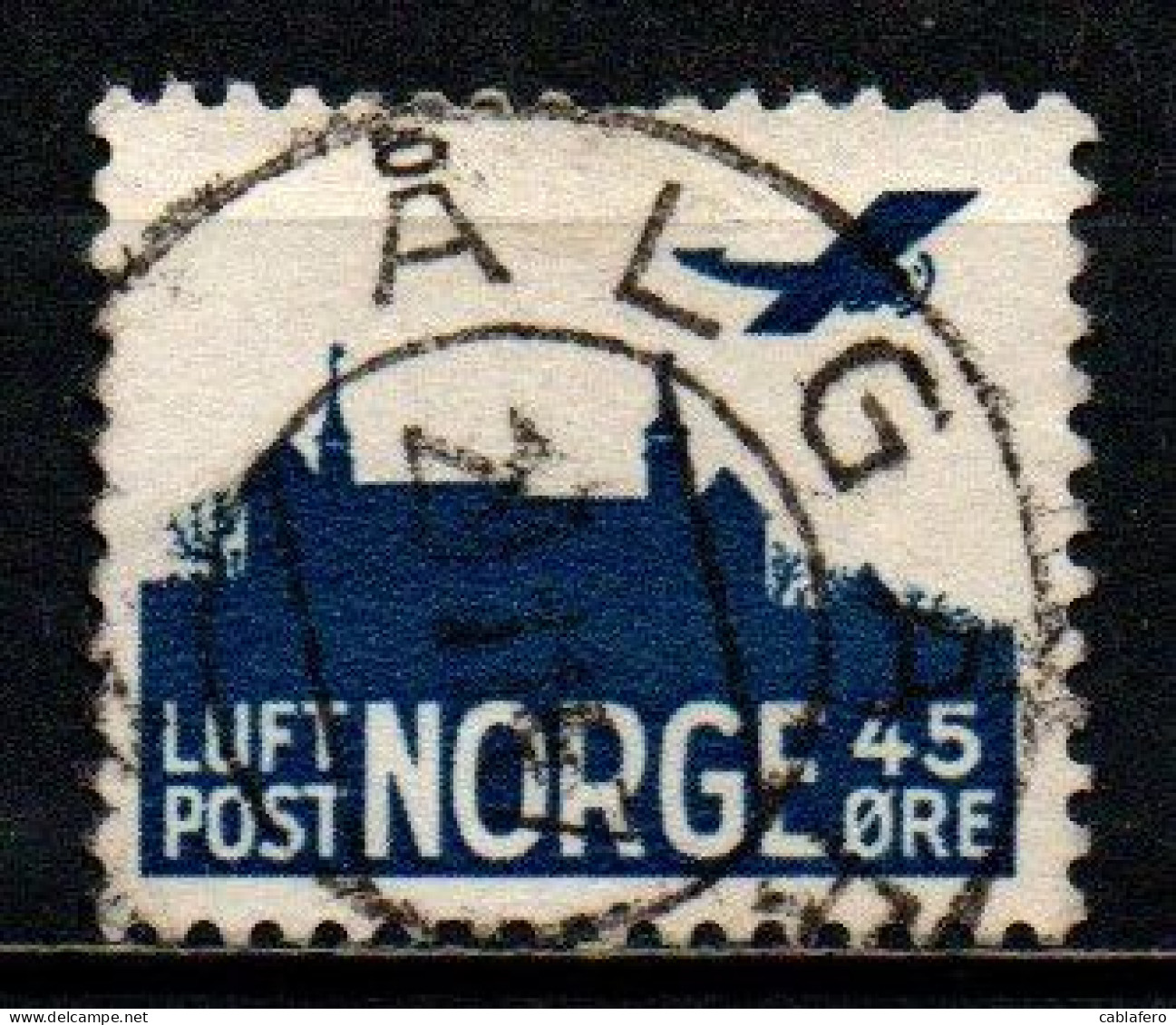 NORVEGIA - 1941 - AEREO - USATO - Oblitérés