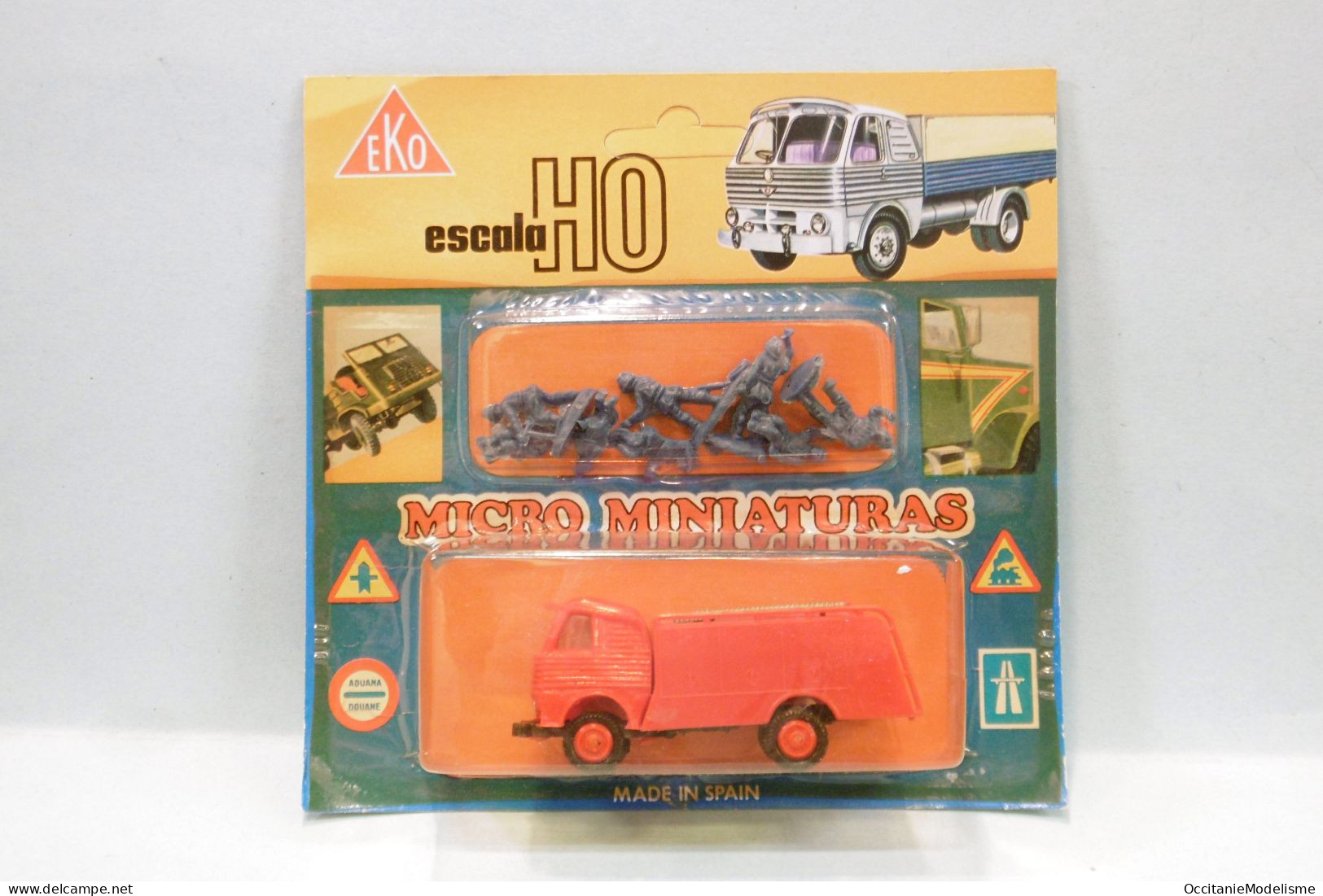 Eko - Camion PEGASO Z-207 Pompiers Citerne + Figurines Neuf HO 1/87 - Strassenfahrzeuge