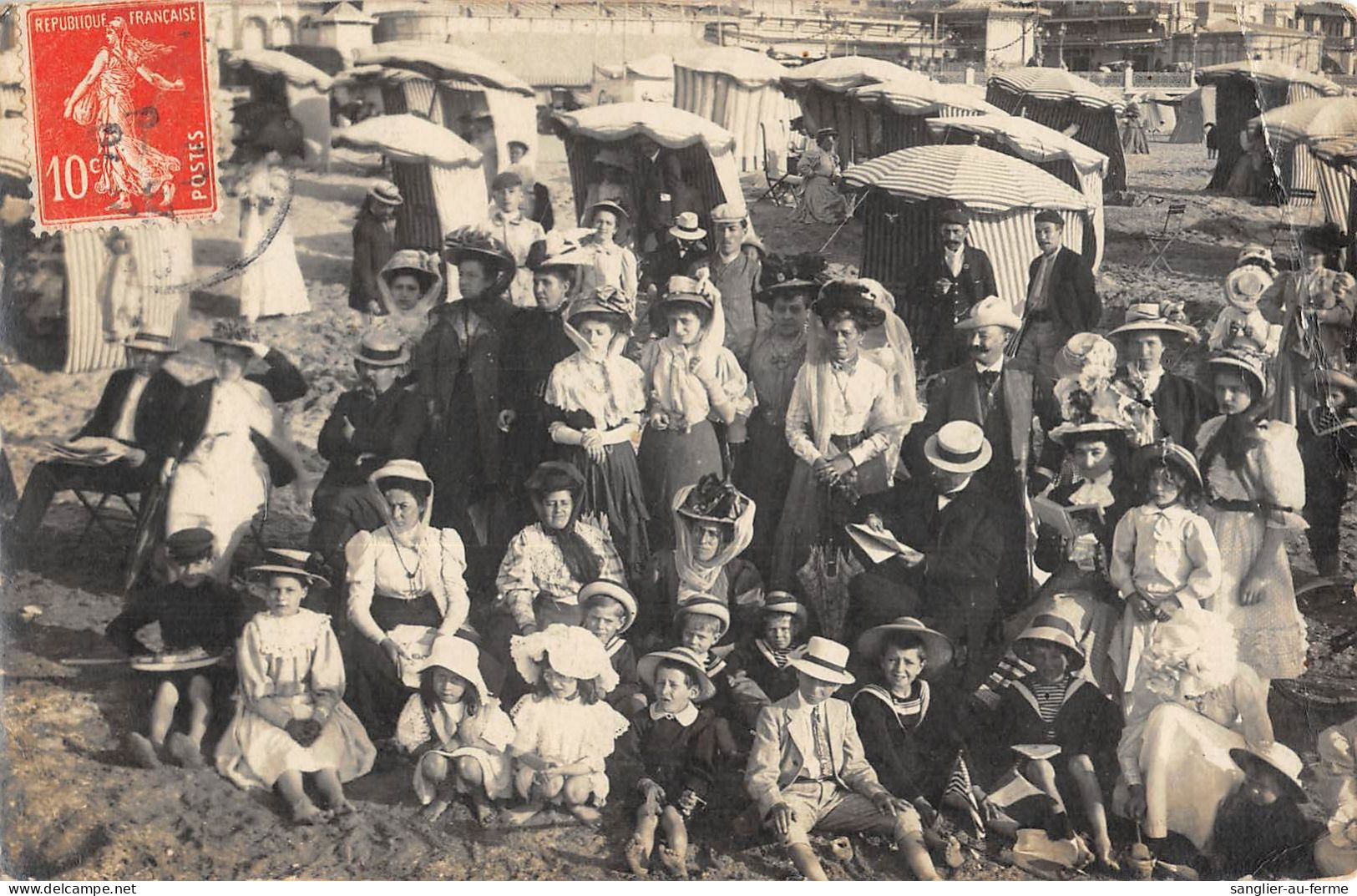 CPA 33 CARTE PHOTO D'UNE PLAGE DE LA GIRONDE OU CHARENTE MARITIME - Sonstige & Ohne Zuordnung