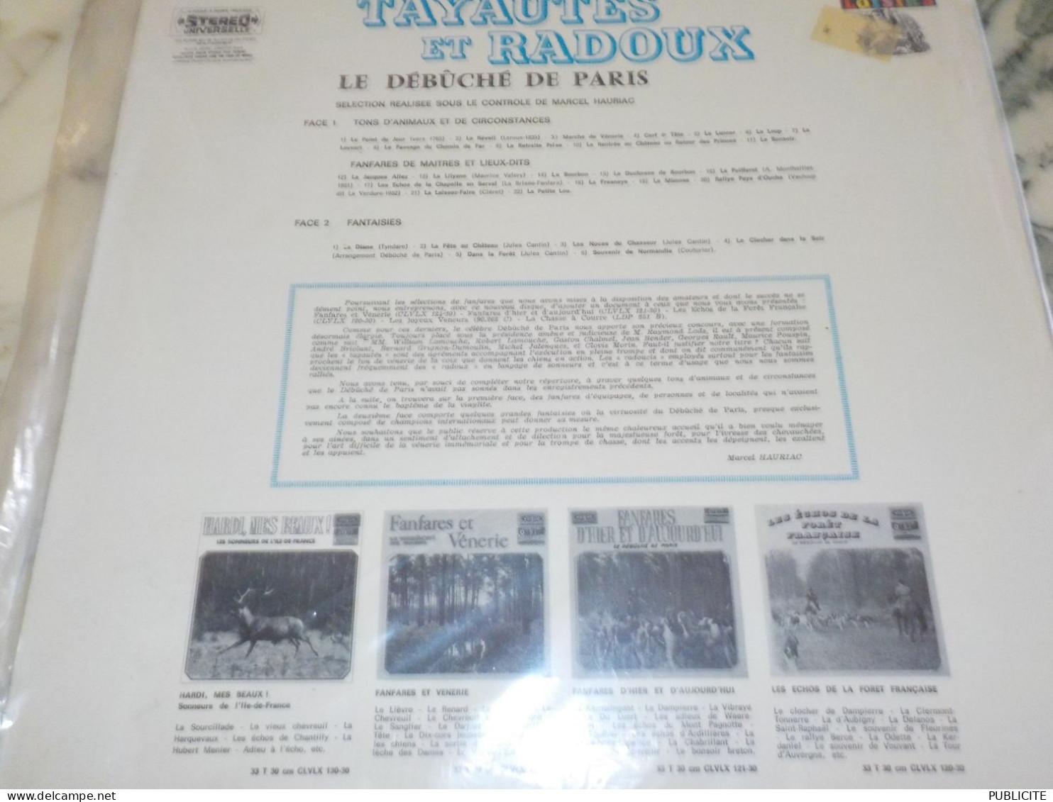 DISQUE 33 TOURS  TAYAUTES ET RADOUX LE DEBUCHE DE PARIS 1967 - Instrumental