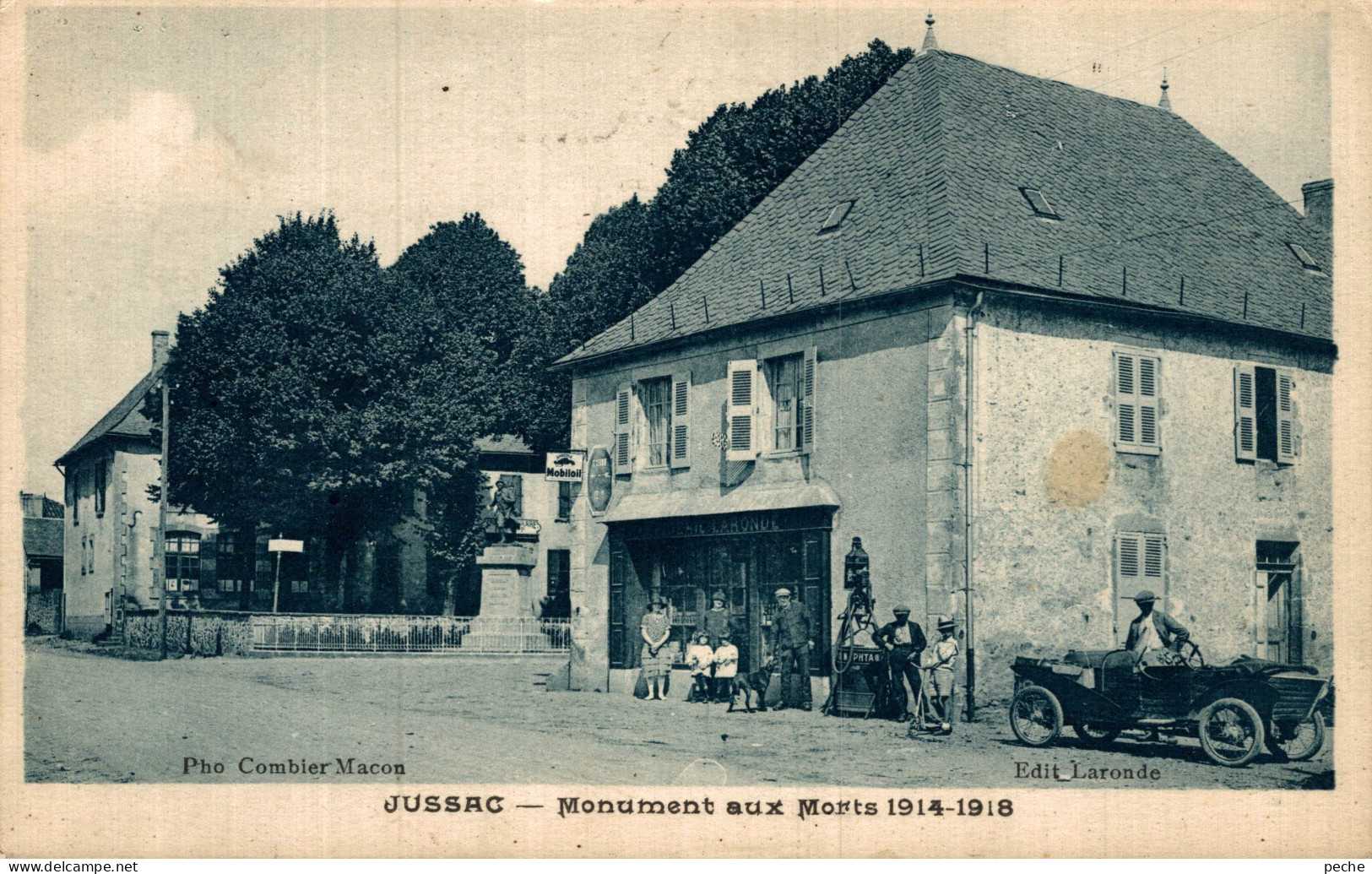 N°109385 -cpa Jussac -monument Aux Morts 1914-1918 - Jussac