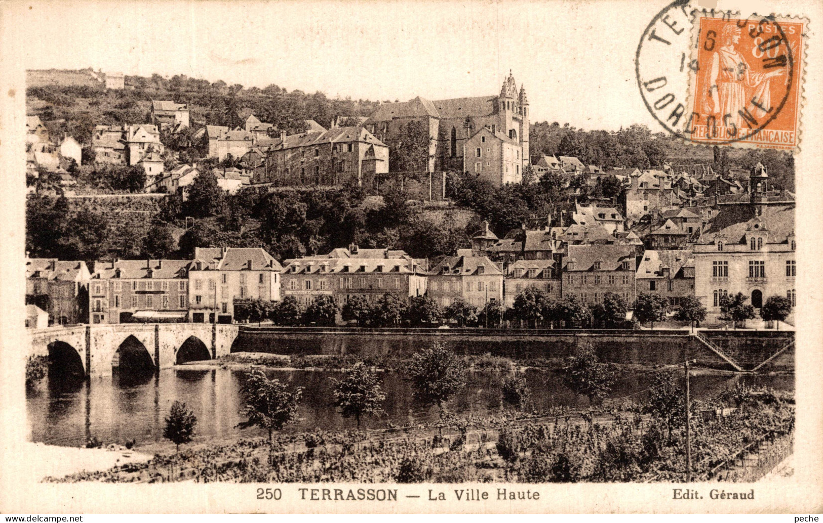 N°109394 -cpa Terrasson -la Ville Haute- - Terrasson-la-Villedieu