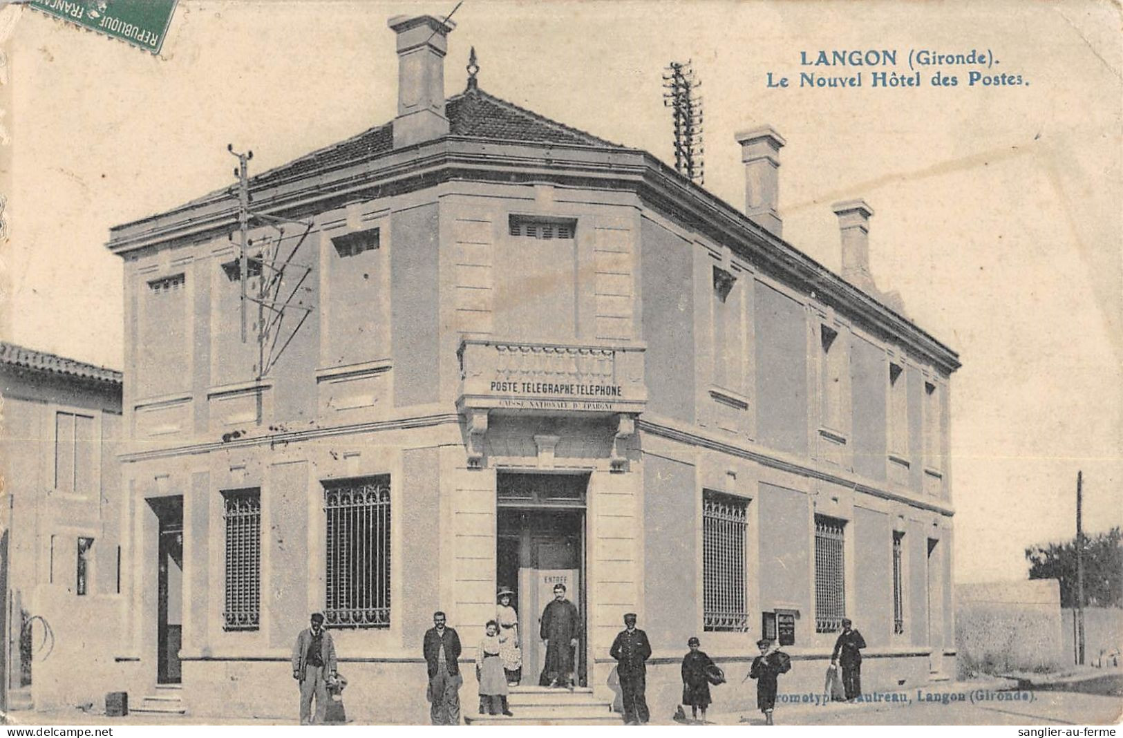 CPA 33 LANGON / NOUVEL HOTEL DES POSTES - Langon