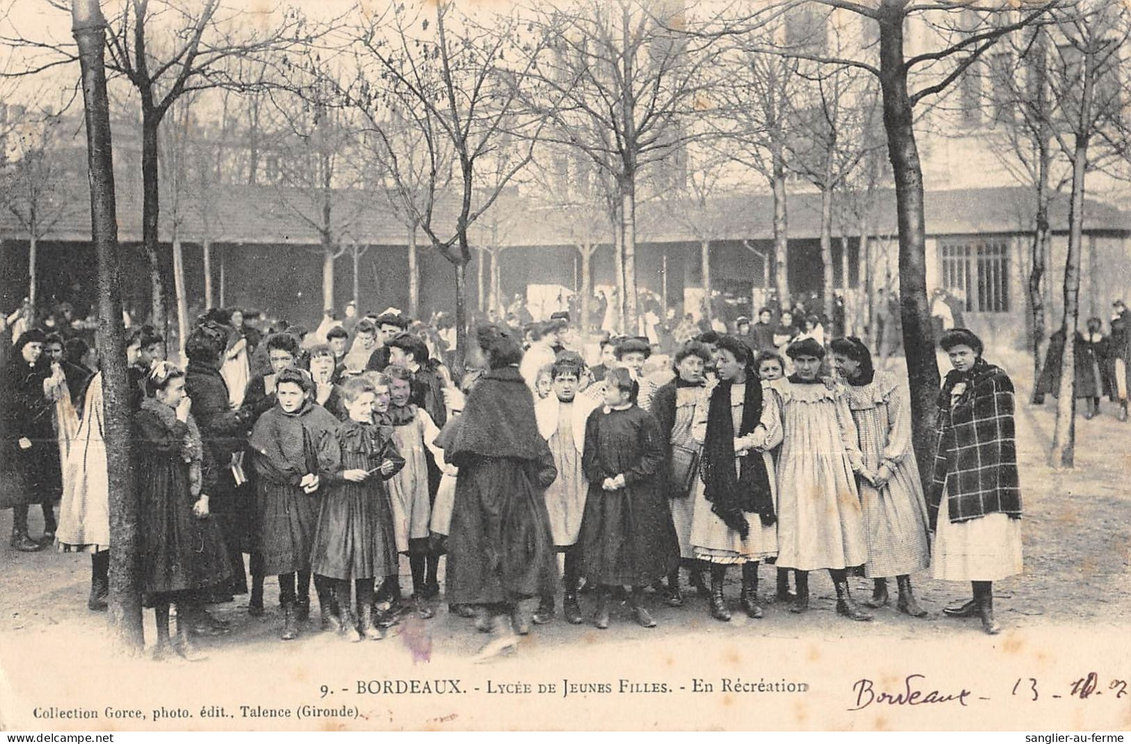 CPA 33 BORDEAUX / LYCEE DE JEUNES FILLES / EN RECREATION - Bordeaux