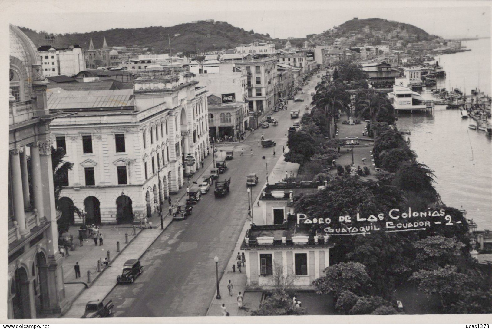 GUAYAQUIL / PASEO DE LAS COLONIAS / CPSM 1953 - Equateur