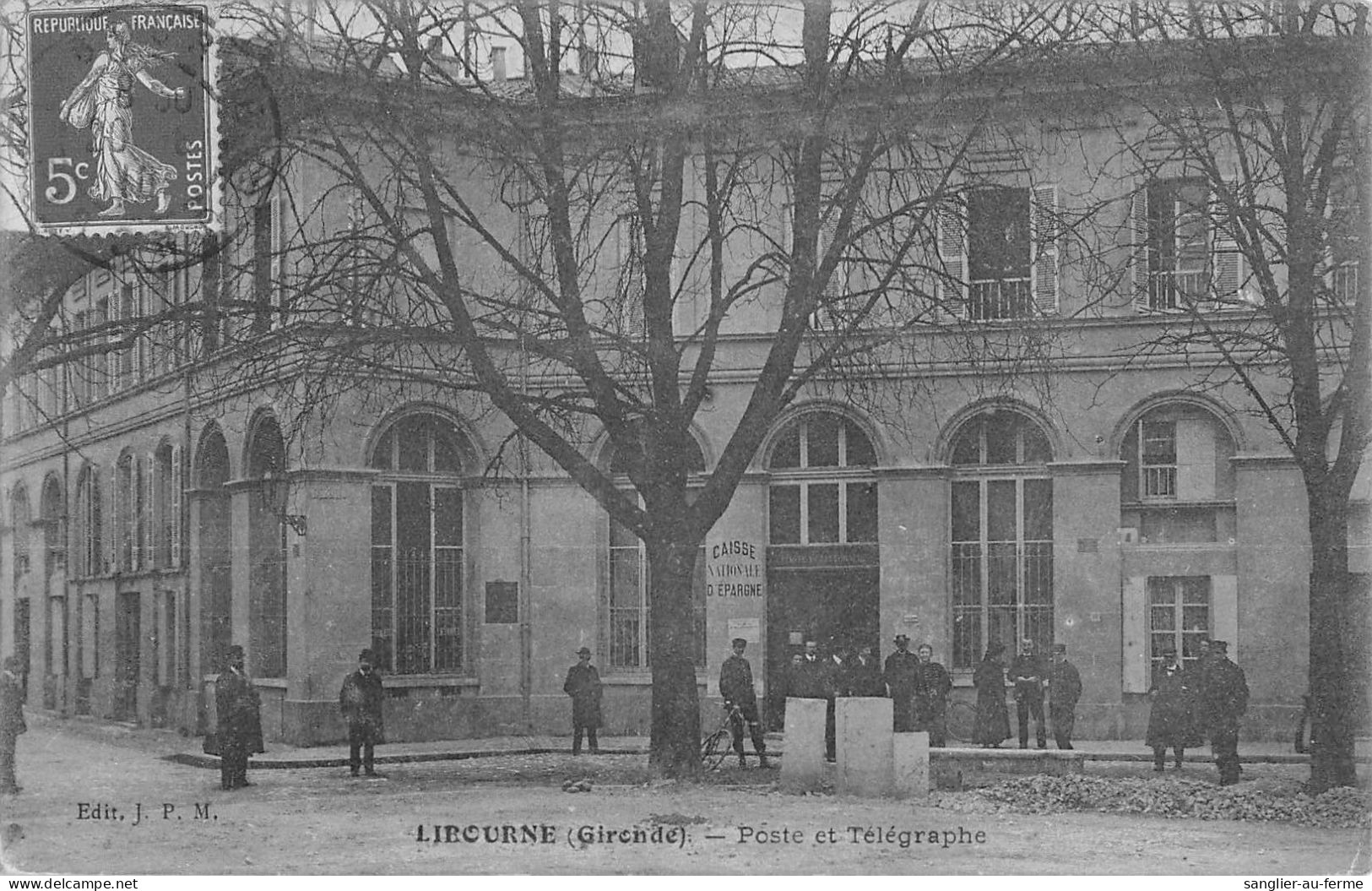 CPA 33 LIBOURNE / POSTE ET TELEGRAPHE - Libourne