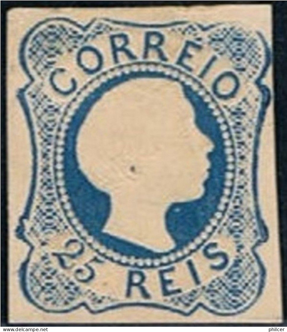 Portugal, 1855, # 6, Reimpressão, MNG - Neufs