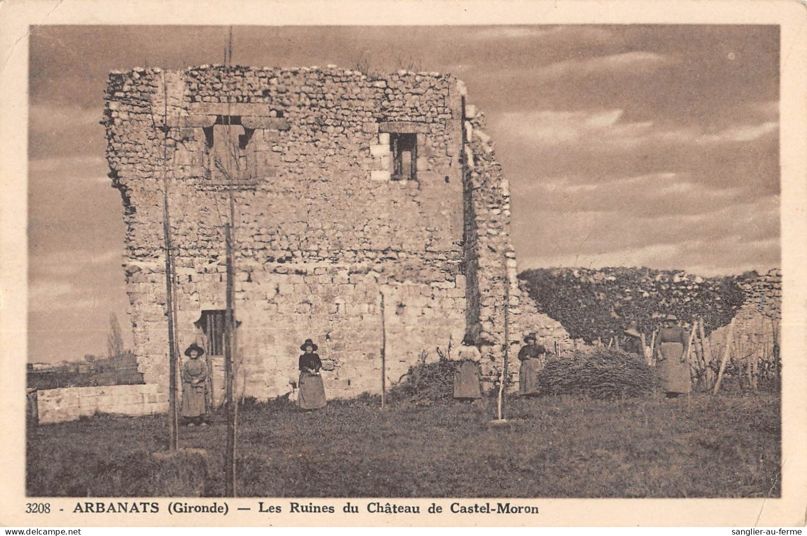 CPA 33 ARBANATS / LES RUINES DU CHATEAU DE CASTEL MORON - Sonstige & Ohne Zuordnung