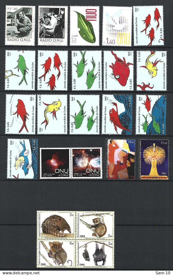 Année 2013 Compléte   Nation Unies Genéves Neuf **  N 812/851 - Unused Stamps