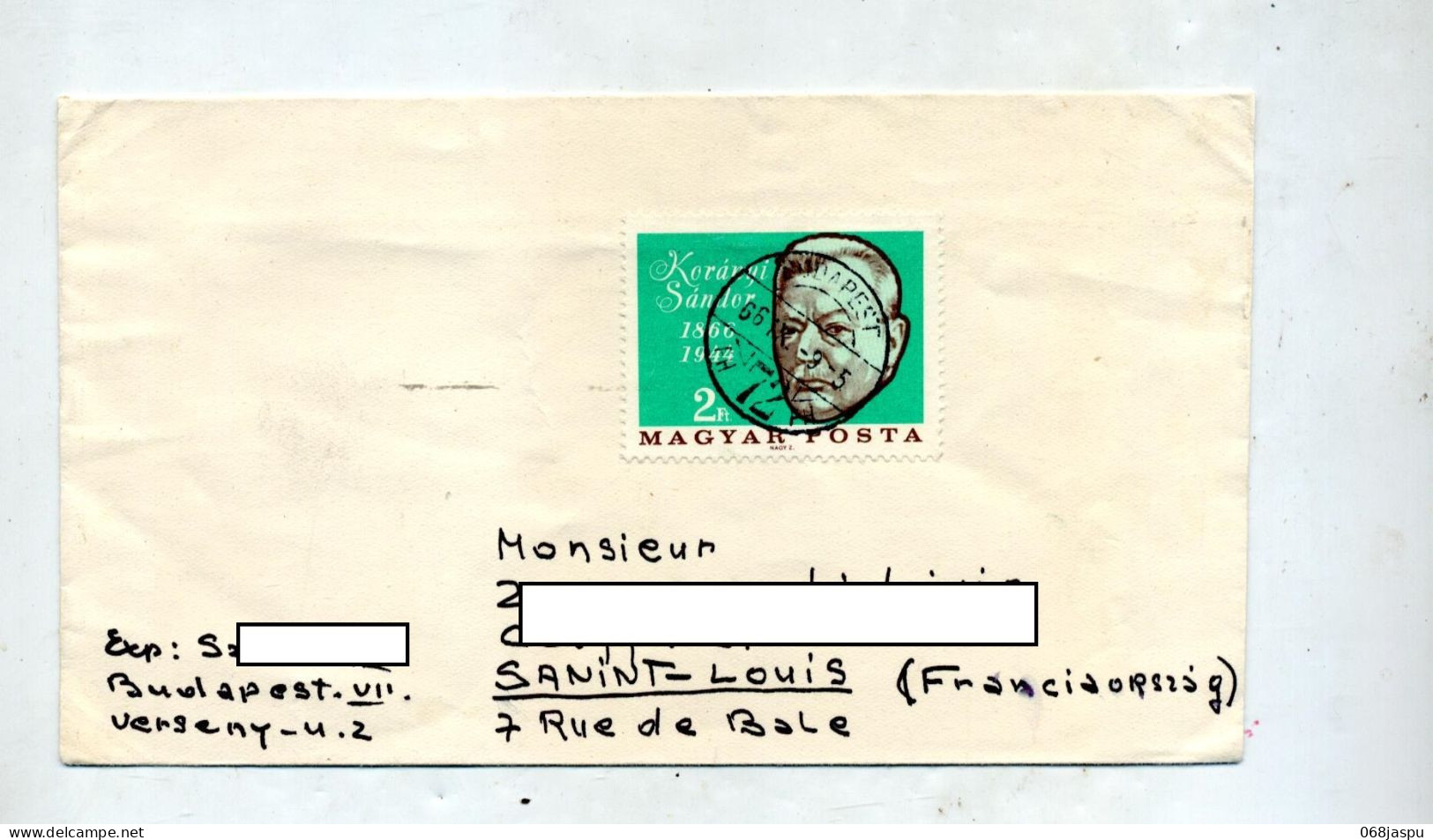 Lettre Cachet Sur Sandor - Storia Postale