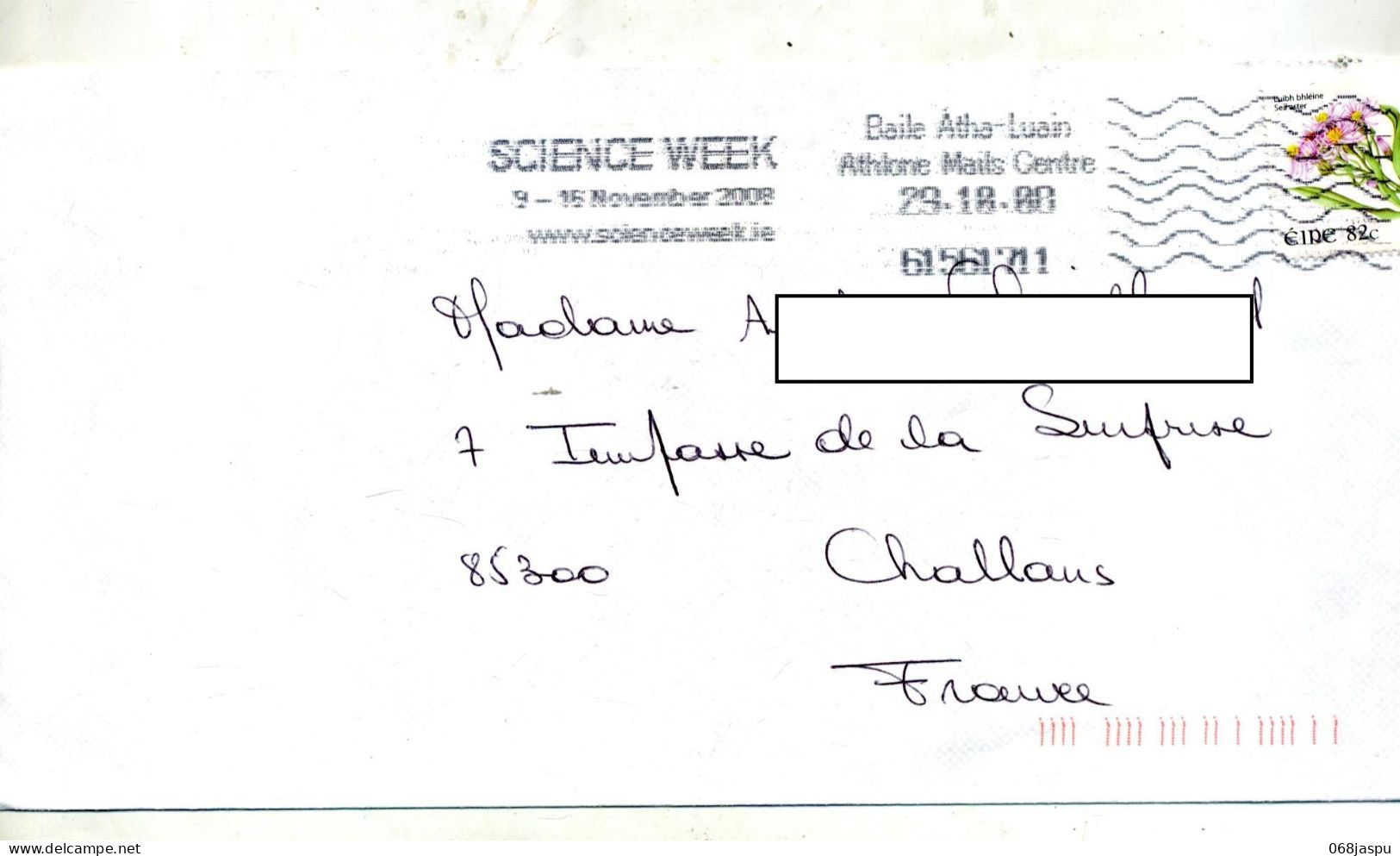 Lettre Flamme Baile  Semaine Science Sur Fleur - Briefe U. Dokumente