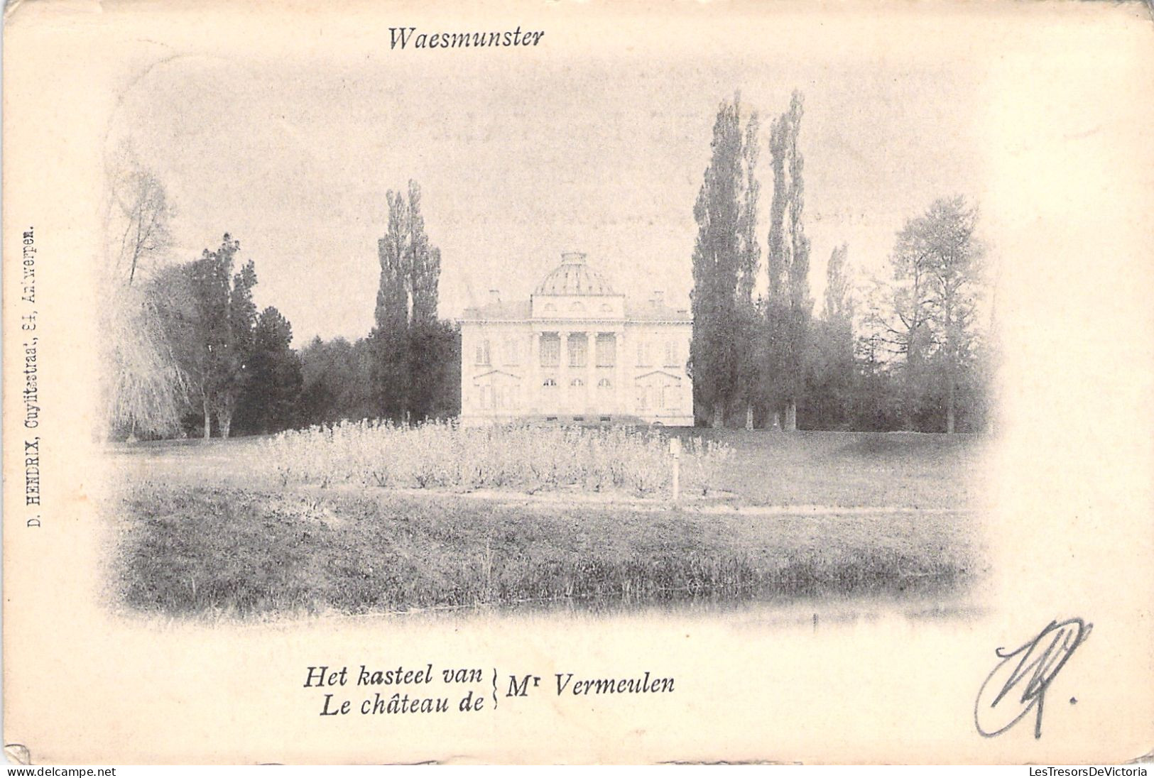 BELGIQUE - Waesmunster - Het Kasteel Mr Vermeulen - Le Chateau - Carte Postale Ancienne - Waasmunster