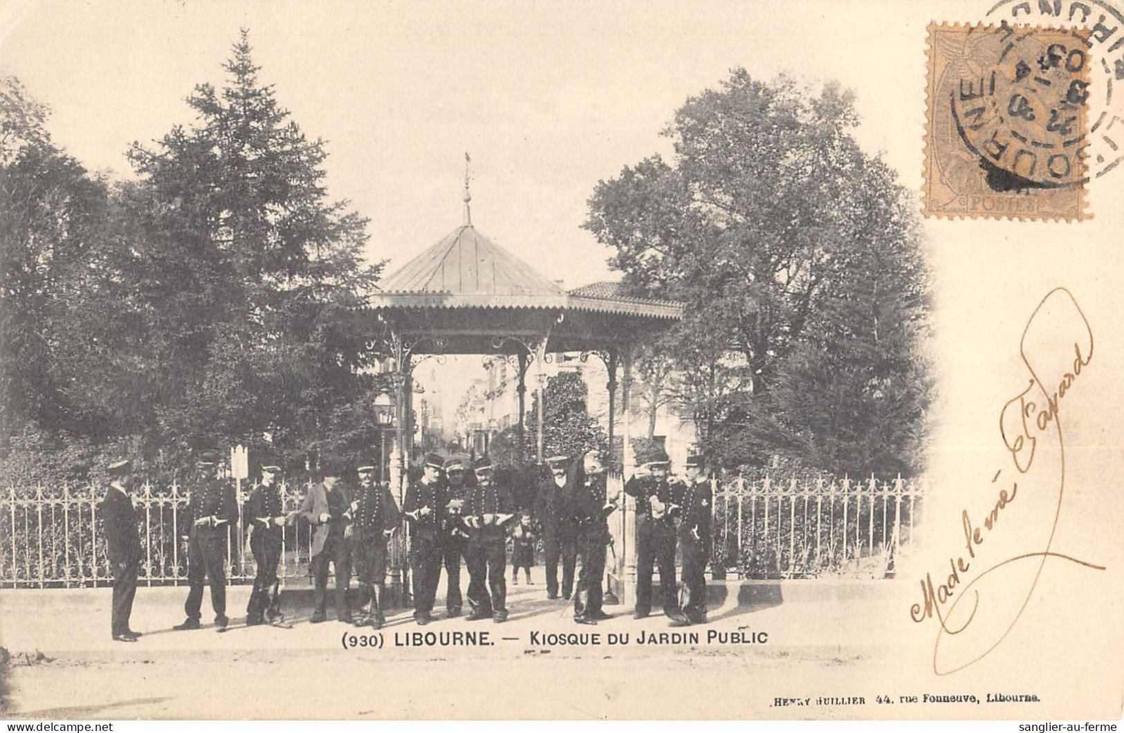 CPA 33 LIBOURNE / KIOSQUE DU JARDIN PUBLIC - Libourne