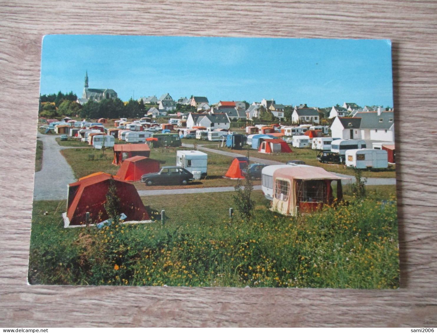 22 PLERIN SAINT LAURENT DE LA MER CAMPING MUNICIPAL CARAVANES TENTES VOITURES ANCIENNES - Plérin / Saint-Laurent-de-la-Mer