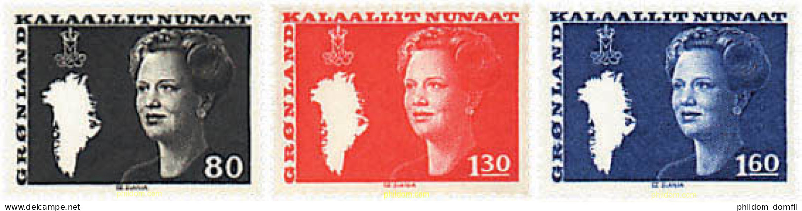 96881 MNH GROENLANDIA 1980 REINA MARGRETHE II - Nuevos