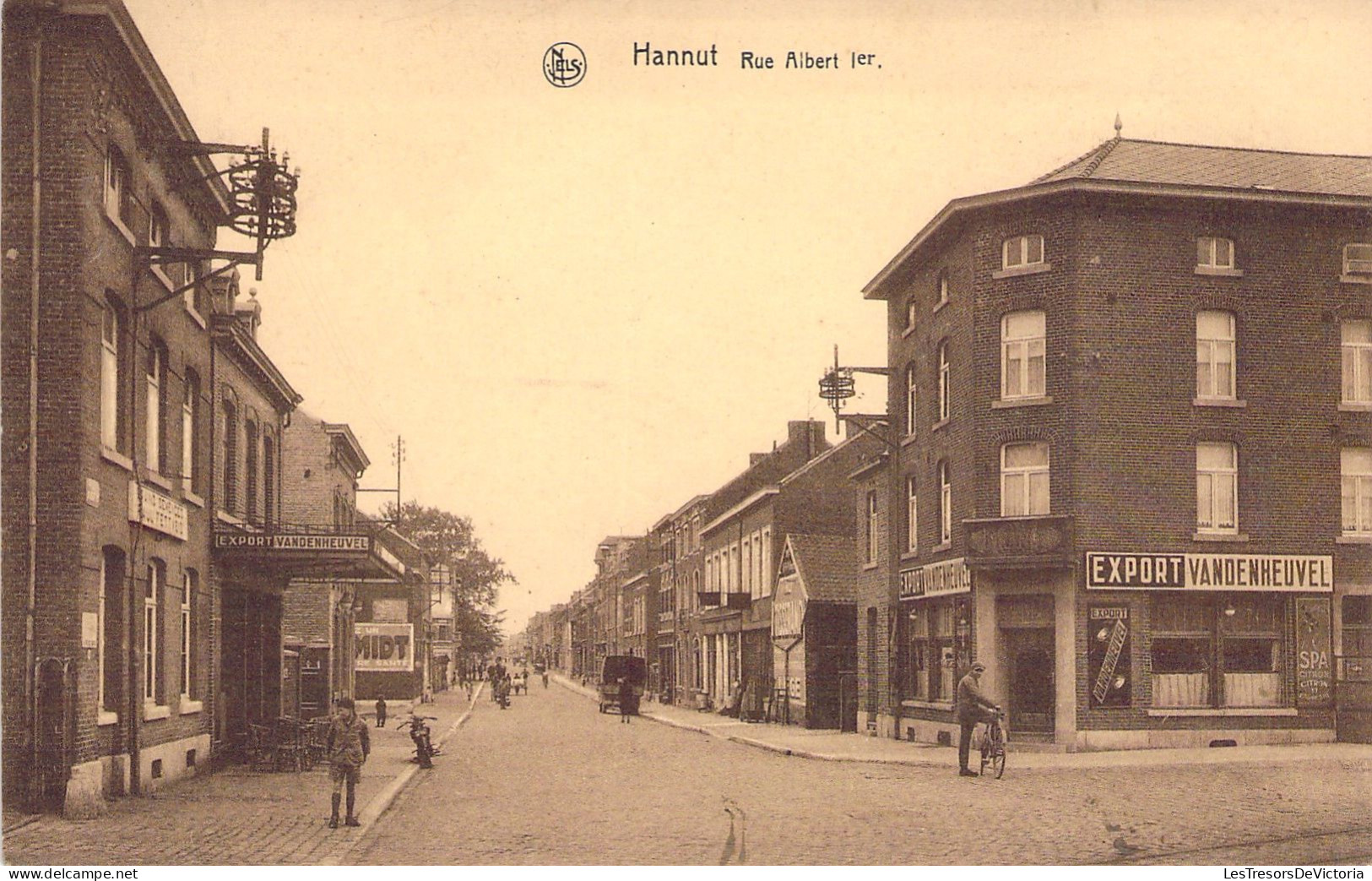 BELGIQUE - Hannut - Rue Albert 1er - Nels - Carte Postale Ancienne - Hannuit