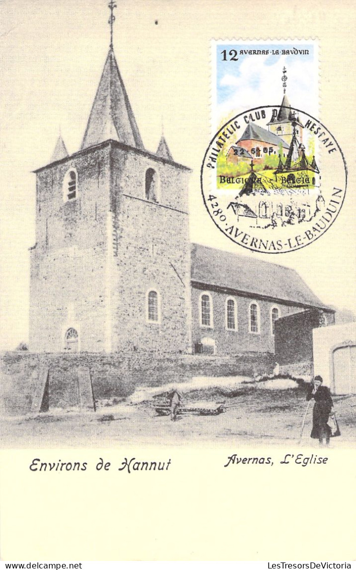 BELGIQUE - Environs De Hannut - Avernas - L'eglise - Reproduction Philatelic Club - Carte Postale Ancienne - Hannuit