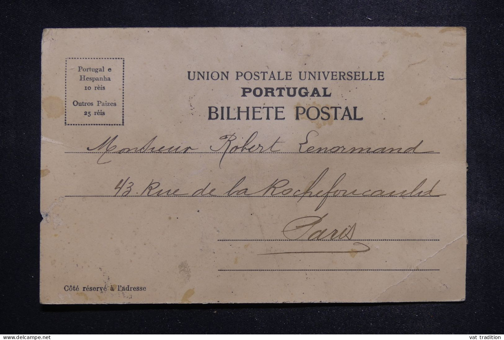 PORTUGAL  - Affranchissement De Setubal Sur Carte Postale De Lisbonne Pour Paris En 1904 - L 146679 - Covers & Documents