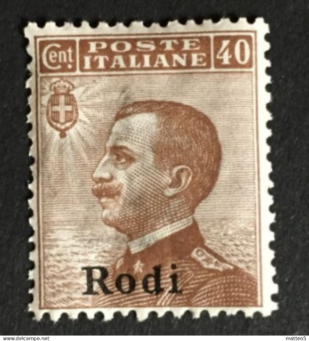 1917 -22 - Italia Regno - Isole Dell' Egeo -  Rodi  40 Cent - Nuovo - Ägäis (Rodi)