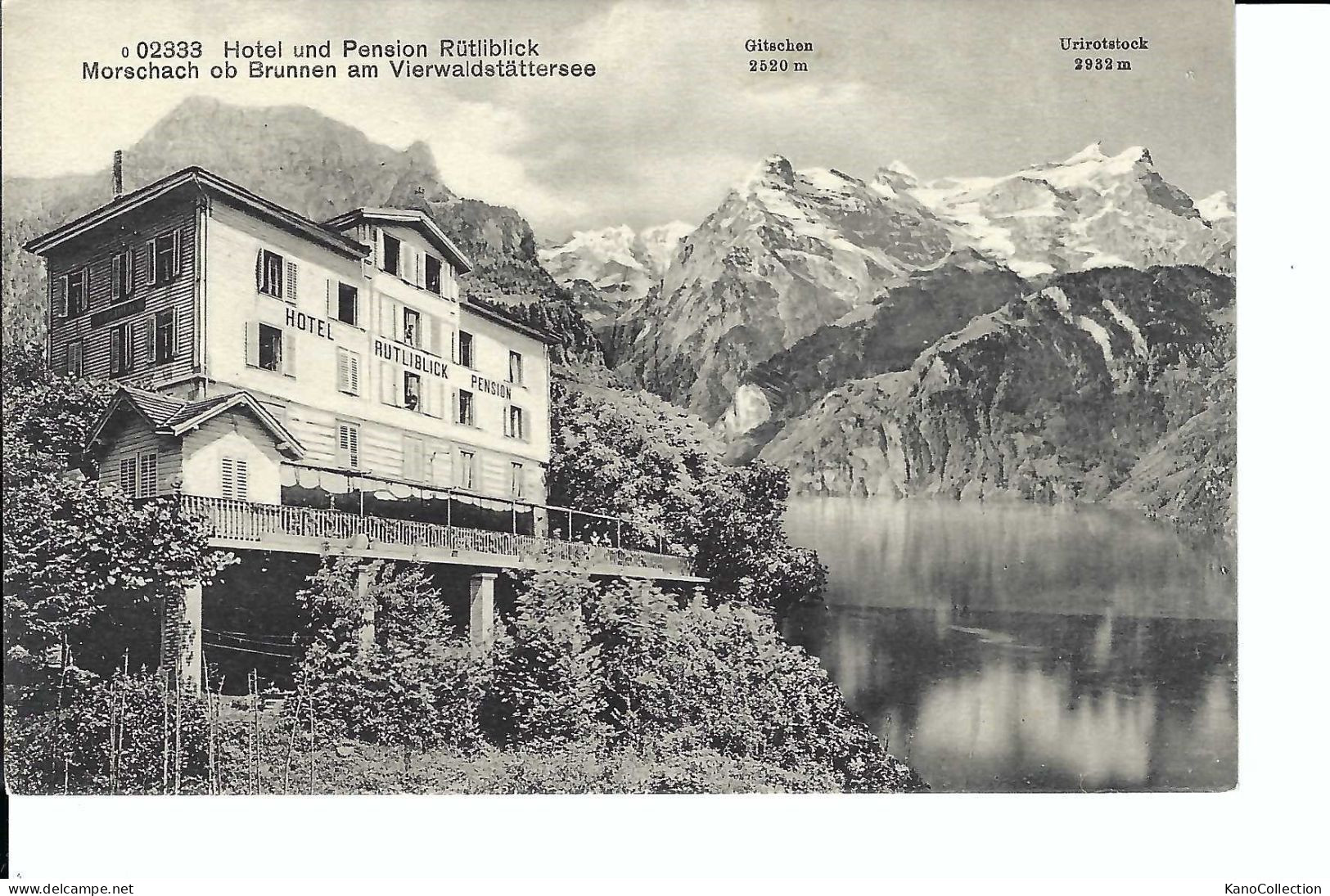 Hotel Und Pension Rütliblick, Moschach B. Brunnen Am Vierwaldstättersee, Nicht Gelaufen - Wald