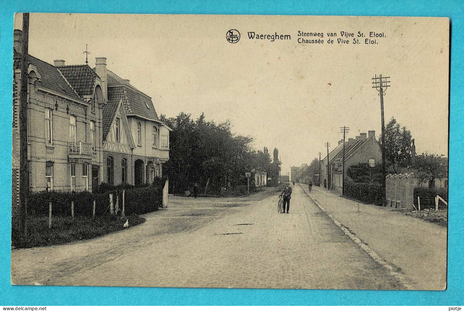 * Waregem - Waereghem (West Vlaanderen) * (Nels, Edit Félix Bohez) Steenweg Sint Eloois Vijve, Chaussée Vive St Eloi - Waregem