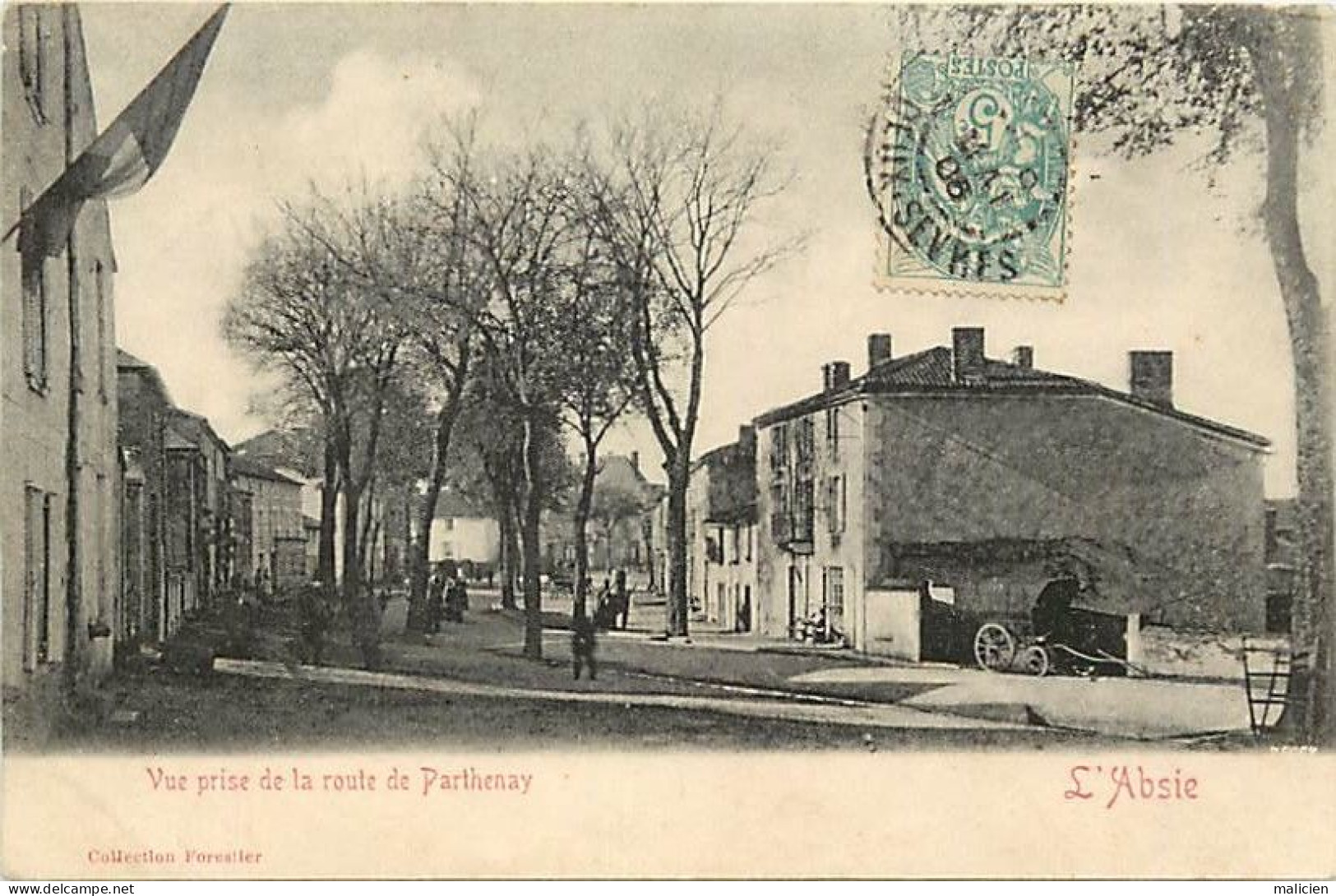 Dpts Div. -ref-BK448- Deux Sèvres - L Absie - Vue Prise De La Route De Parthenay - - L'Absie