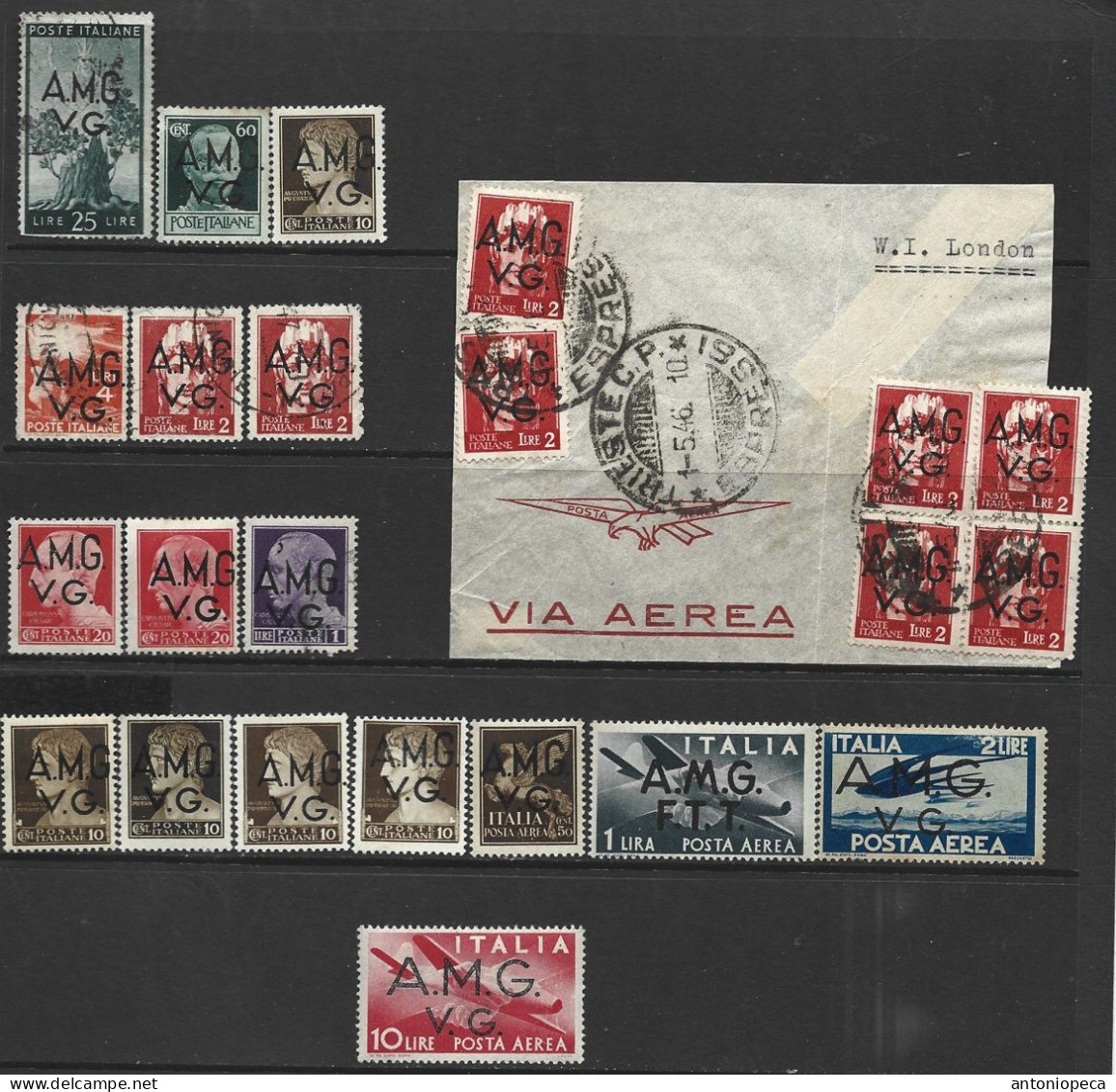 ITALY 23 ALL CONDITIONS OCCUPIED 1945 - Usados