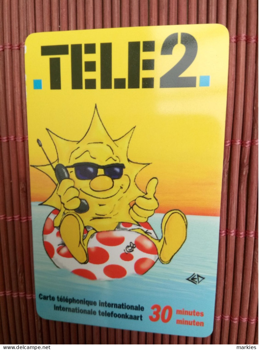Tele 2 Prepaidcard Belgium  Used Rare - [2] Prepaid & Refill Cards