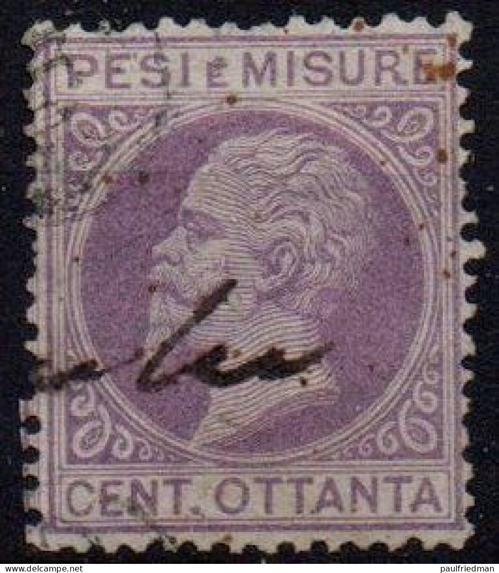 Regno 1878 - Marca Pesi E Misure - 80 Cent. - Usata - Fiscaux