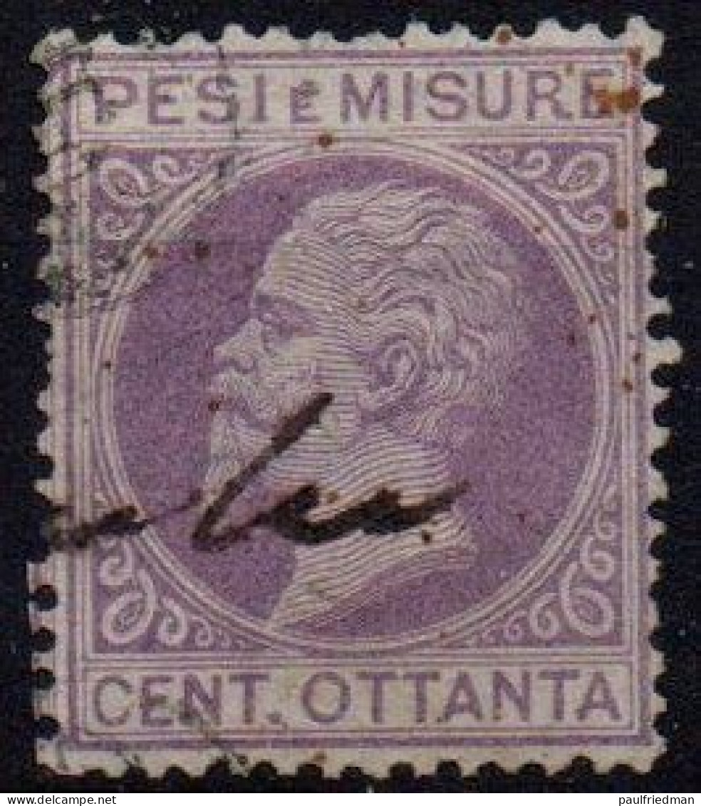 Regno 1878 - Marca Pesi E Misure - 80 Cent. - Usata - Fiscali