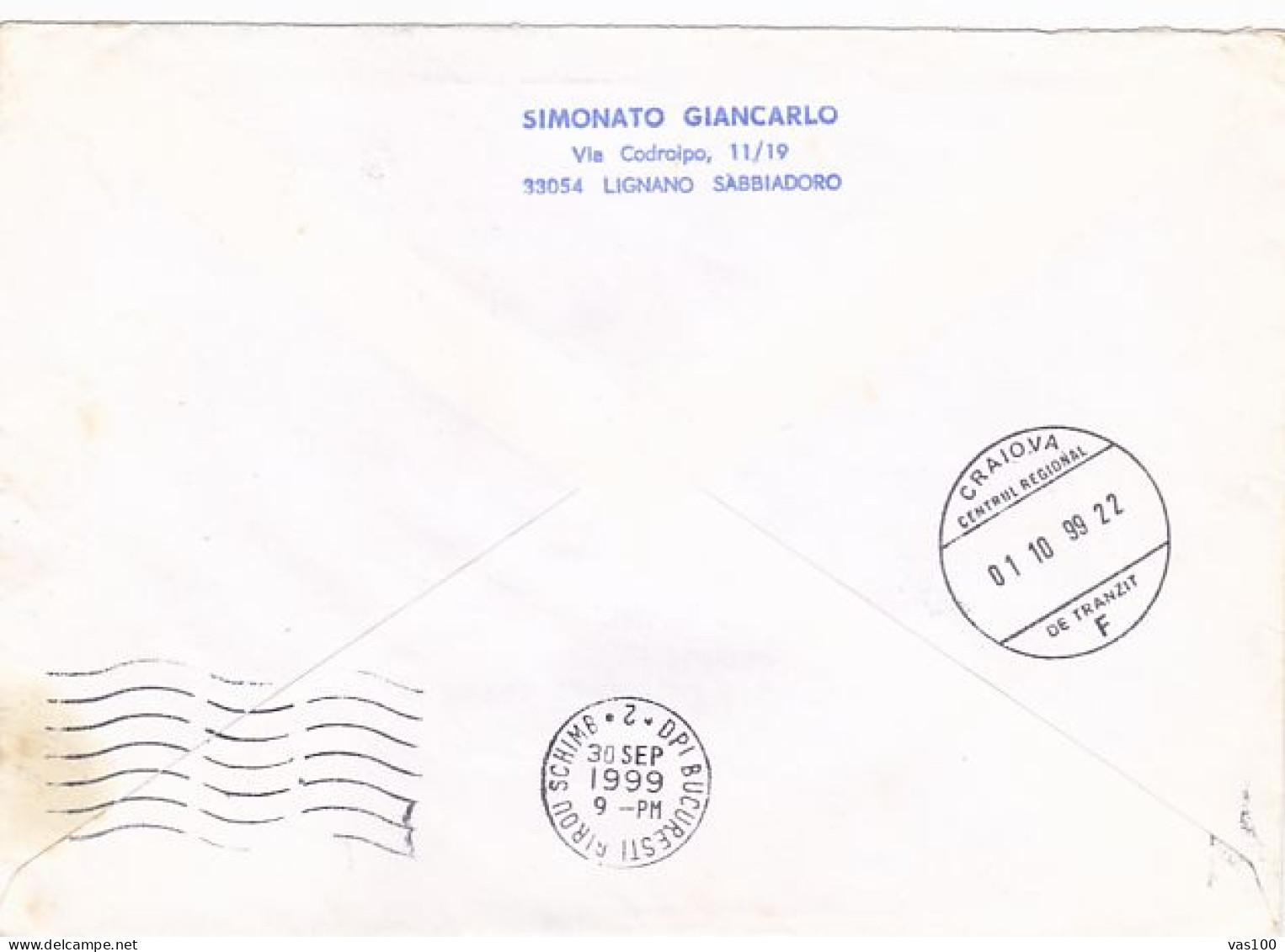 SPORTS, CANOE, WORLD CHAMPIONSHIP, STAMP ON COVER, 1999, ITALY - Canoë