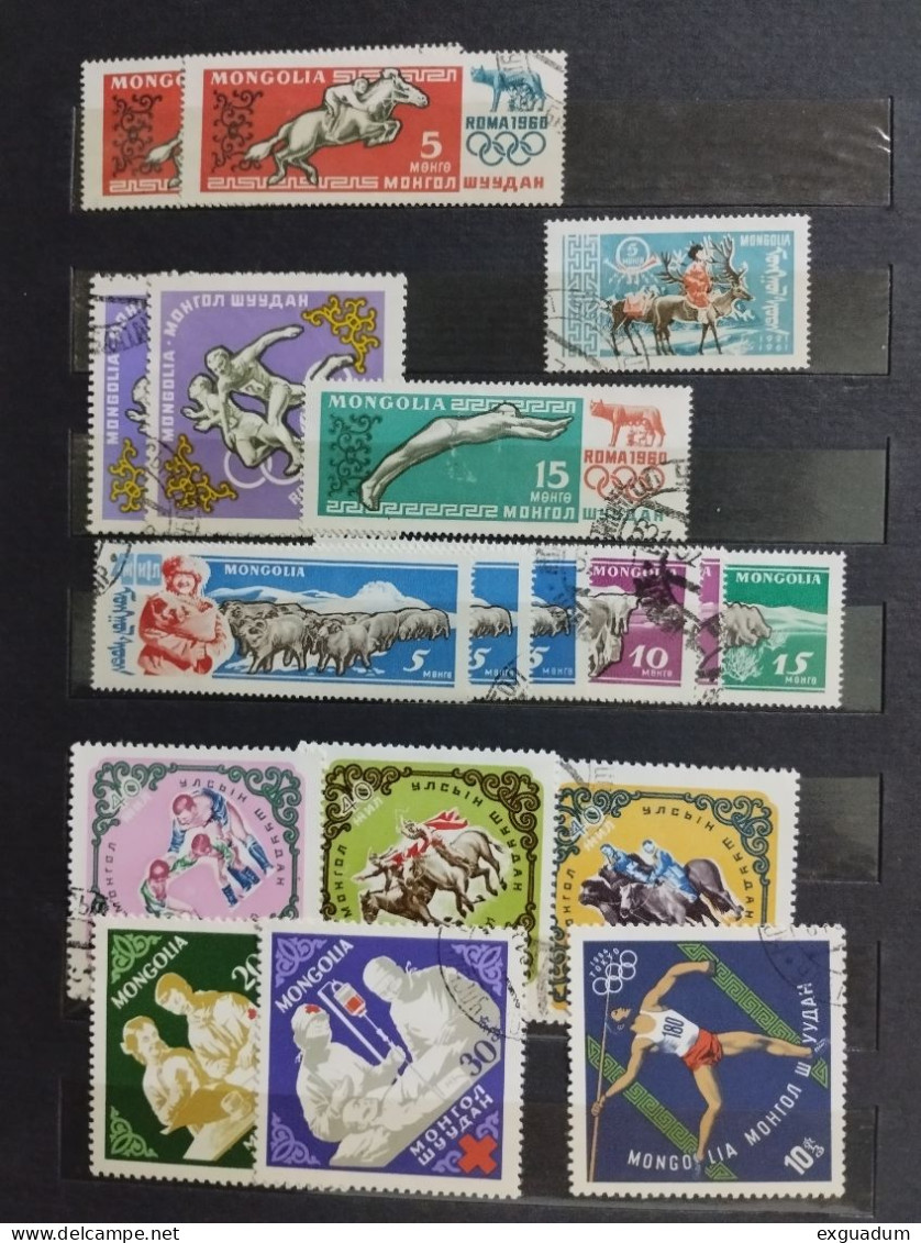 Lot Of Stamps From Russia And The Baltic States, Mongolia - Collections