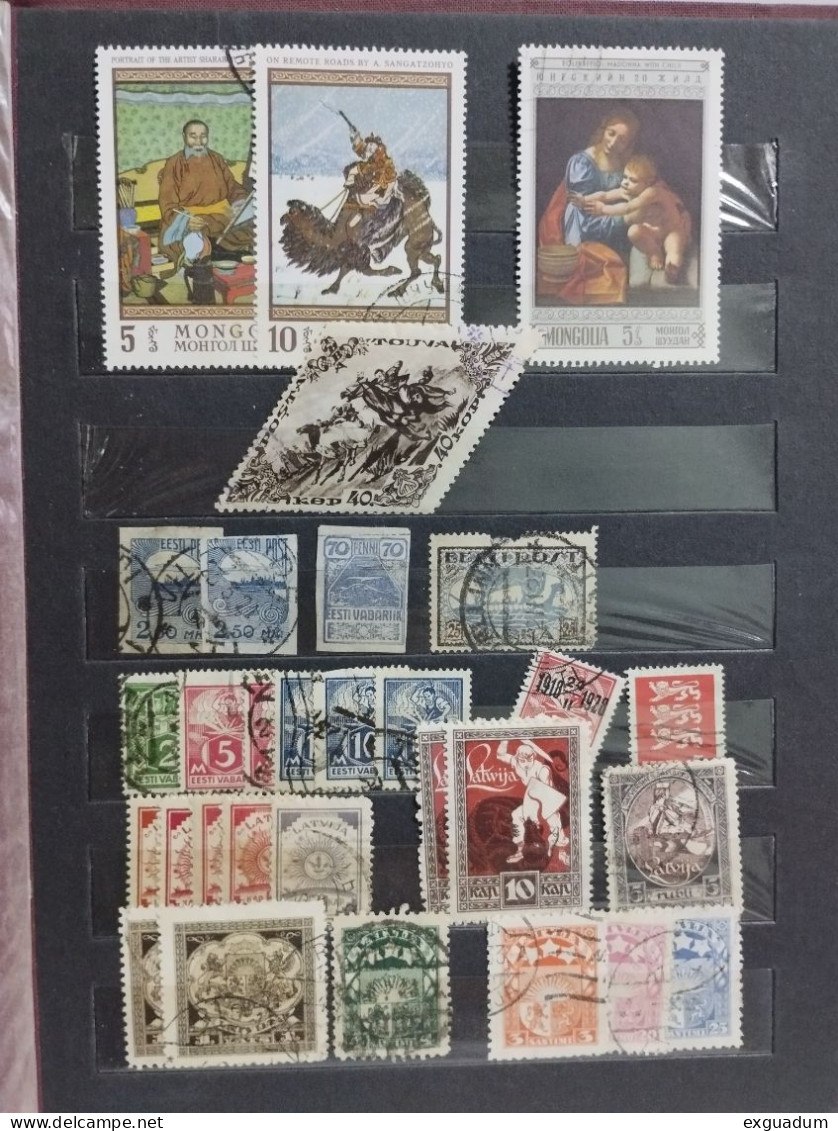 Lot Of Stamps From Russia And The Baltic States, Mongolia - Collections