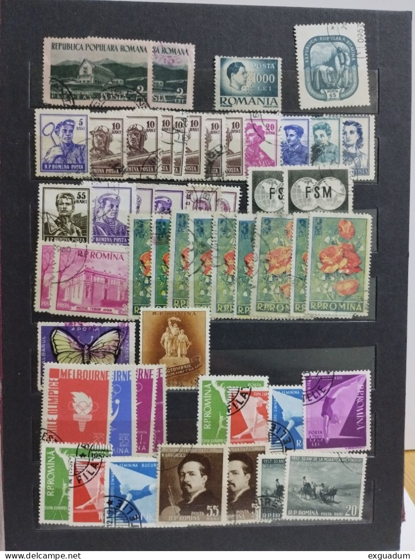 Lot of stamps from Romania