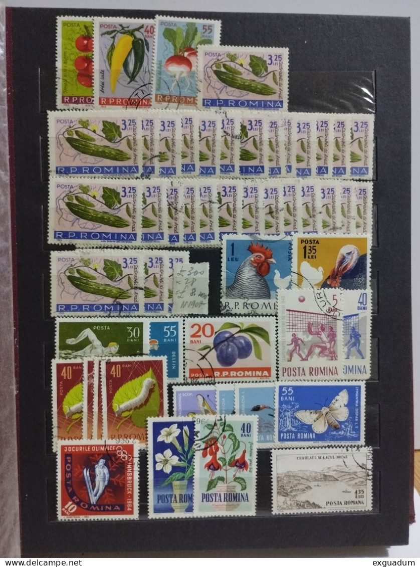 Lot of stamps from Romania