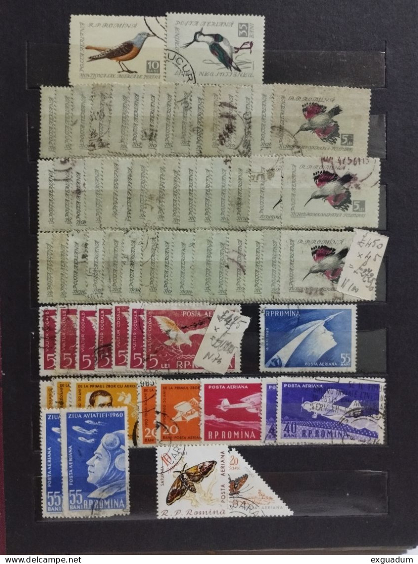 Lot of stamps from Romania